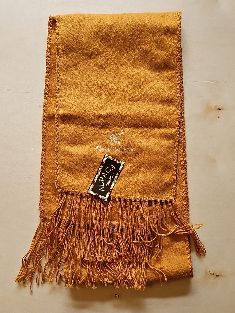 Alpaca Collection Women's Mustard Alpaca Scarf